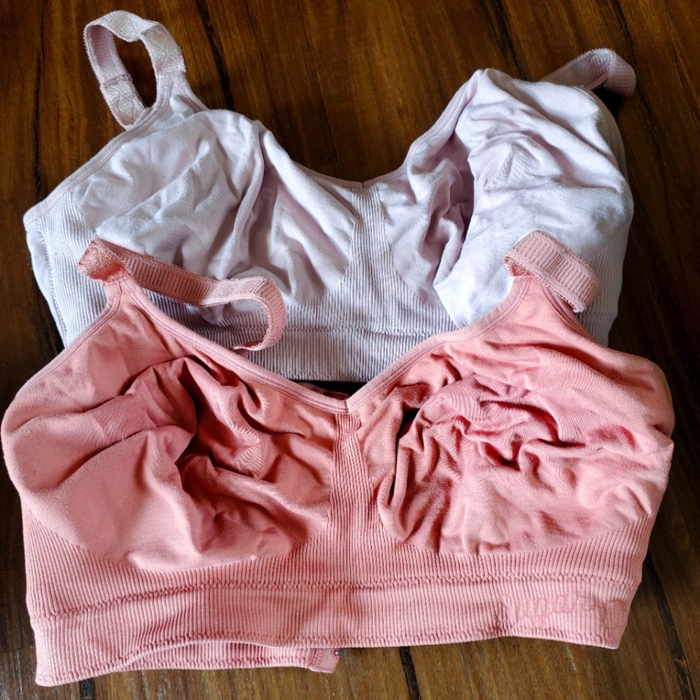 Seamless Wireless Comfort Bra - Pink & Light Pink